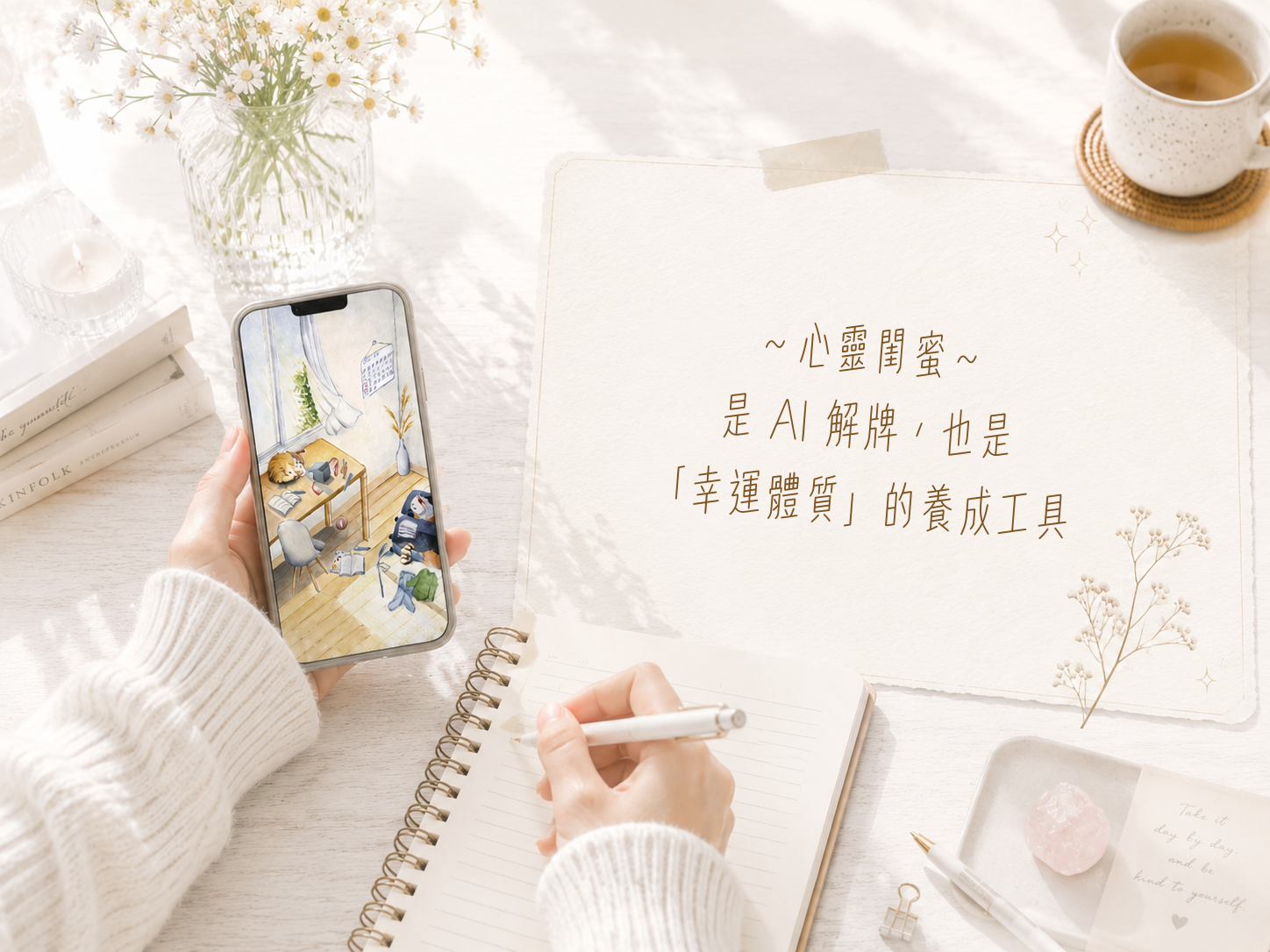 〈心靈閨蜜〉是 AI 解牌，也是幸運體質的養成工具